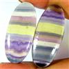 Gemstonedesire Coppia di pietre preziose superiori in fluorite ovale di design naturale 69,5...