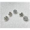 NATURAL ROSE CUT DIAMONDS Diamante Naturale Lotto Sale Pepe Rotondo Brilliantcut 2 MM (Piccoli) 5 PC