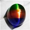 86.10 KT Certificato Naturale Crisoberillo Gatto, S Eye Bi-Colore Ovale Cabochon