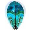 Gemstonedesire COPPIA CRISOCOLLA MALACHITE 100% naturale 50,40 ct 12x43x5 mm pietra preziosa...