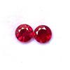 SBI Gems 6 MM Rubino Naturale Taglio Rotondo Paio 2.66 Cts Mozambico Loose Gemme Gf