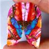 Gemstonedesire Coppia cabine fantasia turchese rame ostrica spinosa 25,60 ct 11x30x3 mm piet...
