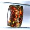 Gemstonedesire Cuscino cabochon 10x14x3 mm in ammolite rosso naturale 6,30 ct.100% pietre pr...