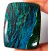 Gemstonedesire 90,60 ct naturale stupefacente azzurra malachite cuscino cabina 31 x 40 x 6 m...