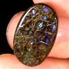 Gemstonedesire 8,30 ct.100% naturale multi fuoco ammolite ovale cabochon 11x18x4 mm pietra p...
