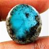 Gemma Sciolta Cabochon Ovale Turchese Naturale Natur Blue Turchese 15.10 Cts IGL