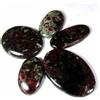 Gemstonedesire Lotto all'ingrosso cabochon ovale eudialyte naturale 156,60 ct pietre prezios...