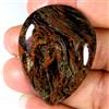 Gemstonedesire 60,90 Cts Pietersite dorata africana naturale pera cabochon 30x40x6MM pietra ...
