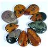 Gemstonedesire 205,10 ct. Lotto all'ingrosso 100% naturale Ocean Jasper Loose Cab Pear Losse...