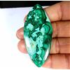 Gemstonedesire 124,20Cts.100% Malachite Naturale Crisocolla Marquise Cab 30x66x6mm Pietra Pr...