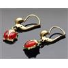 ORECCHINI ✨♥️♥️✨ COCCINELLA IN ORO GIALLO 750/1000,18KT.