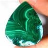 Gemstonedesire 133,90 ct.100% naturale grande malachite crisocolla pera cabina 40 x 50 x 5 m...