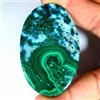 Gemstonedesire 152,90 ct .100% naturale grande malachite crisocolla ovale cabina 39 x 63 x 5...