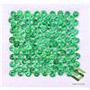 Sbi Gems Smeraldo Naturale Taglio Rotondo 2.50 MM A 2.75 Lotto 10 Pezzi Calibrata Loose