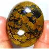 Gemstonedesire 160,00Cts.100%Natural Fossil design Tibet Turchese Cabina Ovale 34x42x14mm Gemma