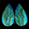 Gemstonedesire 48,60 ct 100% naturale malachite crisocolla pera cabina 16 x 32 x 5 mm pietra...