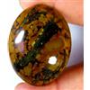 Gemstonedesire 130,90Cts.100%Natural Fossil design Tibet Turchese Cabina Ovale 34x44x11mm Gemma