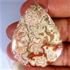 Gemstonedesire 68,15 Cts Rosetta naturale di alta qualità diaspro pera cabochon 35x43x5 mm g...