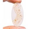 Gemstonedesire 16,60 ct.100% naturale scenica dendritica agata ovale cabochon 19x38x2 mm gem...