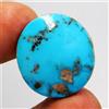 Certificato Turchese Naturale 22.40 KT Carino Blu Cabochon Loose Gemma