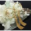 orecchini CERCHI in oro 750/1000 18 kt con pendenti