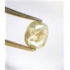 NATURAL ROSE CUT DIAMONDS Diamante Naturale Color Latte Giallo Ovale Rose-Cut 0.70tcw 6.6 X 5.5 X 2.3mm