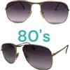 occhiali da sole uomo metallo goccia made italy pilota anni 80 vintage ELLEBI