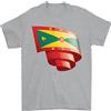 Gil dan Arricciato Grenada Bandiera Grenadians Giorno Calcio T-Shirt 100% Cotone
