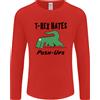Gildan T- Rex Hates Push Ups Divertente Palestra Dinosauri da Uomo Manica Lunga T-Shirt