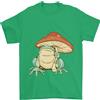 Gil dan A Rana sotto Un Funghi Velenosi Ombrello Toad T-Shirt 100% Cotone