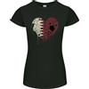 Gildan Love Qatar Flag QATARI DAY Football T-Shirt Donna Taglio Petite