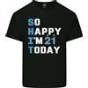 Gildan So Happy Im 21 Oggi Divertente 21st Compleanno Età Uomo Cotone T-Shirt