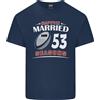 Gildan 53 Anni Di Matrimonio 53° Rugby Uomini Leggero Cotone T-Shirt