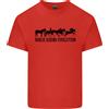 Gildan T-Shirt Leggera In Cotone Evoluzione Uomo Equitazione Cavallo