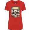 Gildan T-Shirt Donna A Manica Larga Skull Snare Drum Drummer Drumming