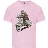 Gildan T-Shirt In Cotone Leggero Per Uomo Scooter Skull Motorcycle Biker MOD
