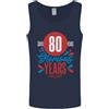 Gildan Glorioso 80 Anni 80° Compleanno Bandiera Union Jack Canottiera Uomo