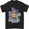 Gildan Dungeon & Sloths Gioco di Ruolo Giochi RPG T-Shirt 100% Cotone