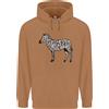 lovetshirts Un Hoodie Da Uomo Zebra 80% Cotone