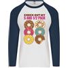 Fruit of the Loom Quadri Fuori My 5 1/2 Confezione Divertente Donut Cibo Palestra Uomo L/S