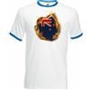 Fruit of the Loom Nuova Zelanda Bandiera Nazionale Fiamme Uomo Kiwi T-Shirt Waitangi Del Rugby Top