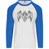 Fruit of the Loom Serpente Dragon Gotico Fantasia Heavy Metal Uomo L/S Baseball T-Shirt