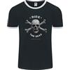 Fruit of the Loom Naviga I Mari T-Shirt Ringer Jolly Roger Teschio Pirati Uomo FotL
