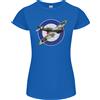 Gildan Spitfire Mod Raf Seconda Guedda Mondiale Fighter Aereo Inglese Donna Minuta Cut