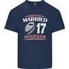 Gildan 17 Anno Matrimonio Anniversario 17th Rugby Uomo Cotone Leggero T-Shirt