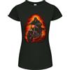 Gildan T-Shirt Grim Reaper 9 Da Donna Taglio Petite Per Biker E Moto