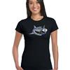 Dove Sono Tutti The Sharks Donna Divertente Immersioni T-Shirt Kit Equipment Sub
