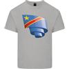 Gildan Arricciato Dr Congo Bandiera Congolese Giorno Calcio T-Shirt Bambini