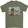 Gildan A Chihuahua & Cocker Spaniel Cani T-Shirt 100% Cotone