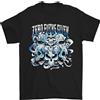 Gil dan Zero Fooks Given Teschi Biker Moto Maglietta Uomo 100% Cotone